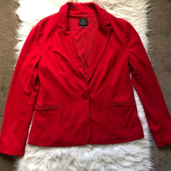 Adrianna Papell Jackets & Blazers - Adrianna Papell Red Blazer